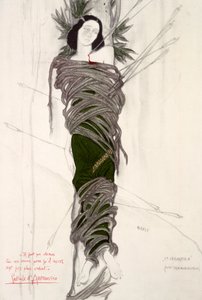 Figurino para a bailarina Ida Rubinstein, 1911 de Leon Bakst