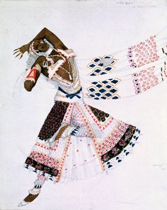 Traje do projeto do deus azul, 1911 de Leon Bakst
