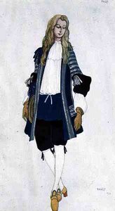 Roupa para a Página Azul, de Aladdin de Leon Bakst