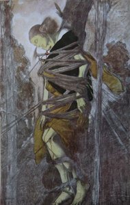 Ida Rubinstein na peça O Martírio de São Sebastião, de Gabriele DAnnuzio, 1922 de Leon Bakst