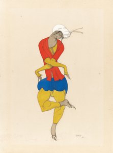 Maria Kuznetsova, figurinista de "L" Adoração ", 1922 de Leon Bakst