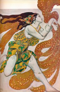 Narcisse: um bacante. Figurino para a dança Narcisse, 1911 de Leon Bakst