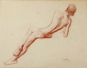 Estudo nu: Ida Rubinstein, 1916.