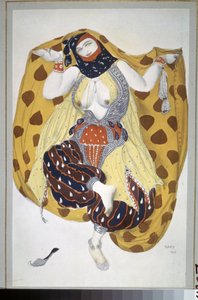 Odalisca, figurino para o ballet Sheherazade de N. Rimsky Korsakov de Leon Bakst