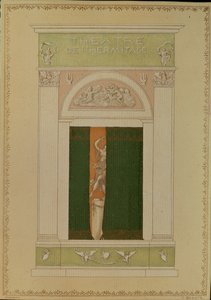 Capa de folheto para balé contemporâneo, 1902 de Leon Bakst
