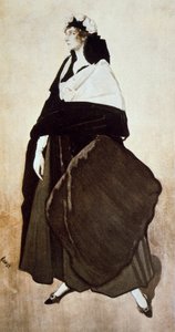 Retrato da bailarina e padroeira Ida Rubinstein, 1921 de Leon Bakst