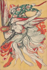 Desenho de cartaz para o ballet The Firebird (L