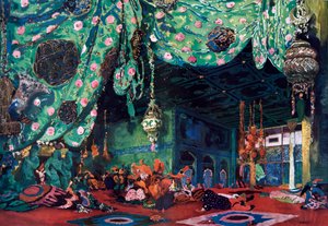 Cenografia para o balé Scheherazade, c1913