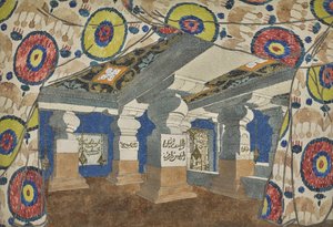 Cenografia da revista Aladin, ou a Lâmpada Maravilhosa, 1919. de Leon Bakst