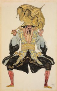 O mandarim chinês, figurino de "A Bela Adormecida", 1921 de Leon Bakst