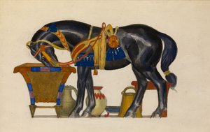 Cavalo molhando de Leon Bakst
