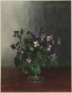 Ramo de violetas de Léon Bonvin