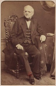 Retrato do compositor Daniel-Francois-Esprit Auber (1782-1871), de Cremiere, Leon (1831-1913). Foto Albumina. Coleção Particular