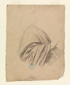 Desenho, Estudo de drapeado, 1886-92 de Leon Dabo