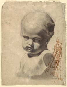Desenho, Estudo de um busto de criança (a partir de um molde de gesso), 1881-92 de Leon Dabo