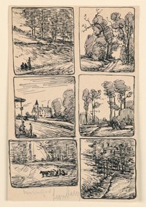 Seis estudos de paisagem, New Milford de Leon Dabo