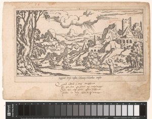 Calisto como urso pleiteia a Júpiter numa paisagem de ruínas
Le Fable de Calisto (título da série)
Mito de Calisto (título da série)