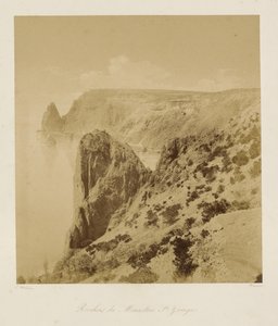 Os penhascos do Mosteiro de São Jorge (Rochers du Monastere St. Georges) de Leon Eugéne Méhédin