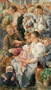 As mulheres, painel direito de As idades do trabalhador, 1895