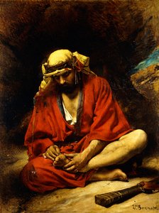 Um árabe arrancando um espinho do pé, de Leon Joseph Florentin Bonnat
