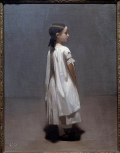 A irmãzinha do artista por volta dos 7 ou 8 anos Pintura de Leon Joseph Bonnat (1833-1922) 1850 Sol. 0,35x0,27 m Bayonne, Musee Bonnat de Leon Joseph Florentin Bonnat