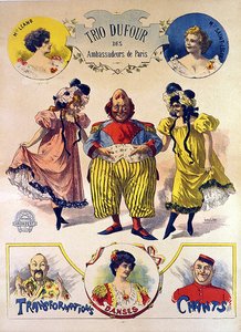 Cartaz do Trio DuFour (cor litho) de Leon Louis Oury