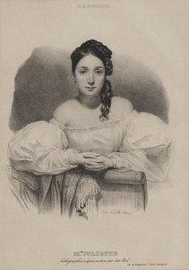 Retrato de Juliette Drouet 1806-1883, 1832. de Leon Noel