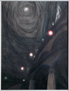 Clair de Lune et Lumieres. Guache sobre papel ... (guache sobre papel) de Leon Spilliaert