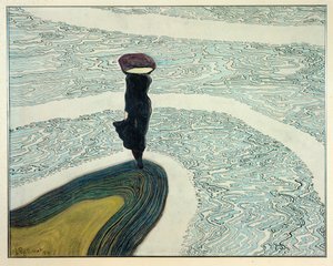 Mulher à beira da água de Leon Spilliaert