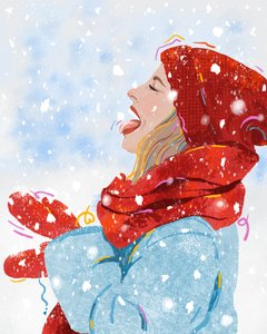 Alegria da queda de neve, 2025 (digital)