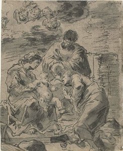 O casamento místico de Santa Catarina de Leonard Bramer