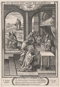 Les Festes du mois de Feburier (Fevereiro: a Purificação da Virgem) de Leonard Gaultier