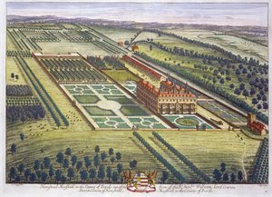 Marshall de Hamstead no condado de Berkshire gravado por Johannes Kip (c.1652-1722)