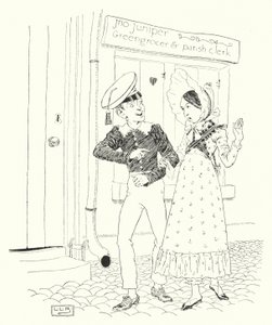 Como Tommy Snooks e Bessy Brooks (gravura) de Leonard Leslie Brooke