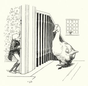 Goosey, goosey, gander (gravura) de Leonard Leslie Brooke