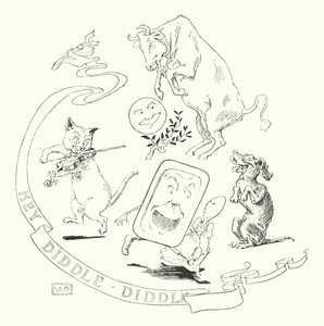 Ei! diddle, diddle, o gato e o violino (gravura) de Leonard Leslie Brooke