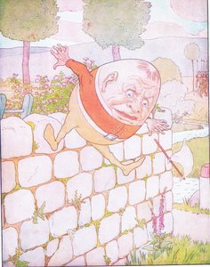 Humpty Dumpty teve uma grande queda (cor litho) de Leonard Leslie Brooke