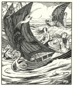 Eu vi três navios vindo navegando de Leonard Leslie Brooke