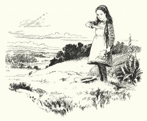 Lady bird, lady bird, voar para casa (gravura) de Leonard Leslie Brooke