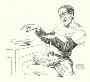 Peter Piper pegou uma bicada de pimenta em conserva (gravura) de Leonard Leslie Brooke