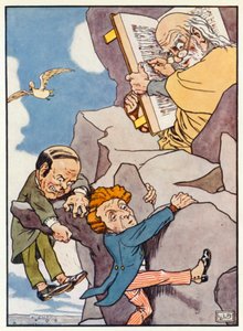 Os Dois Bacharéis (cor litho) de Leonard Leslie Brooke