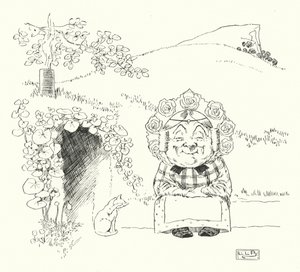 Havia uma mulher velha, que vivia debaixo de uma colina (gravura) de Leonard Leslie Brooke