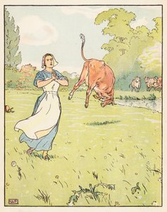 Tom Thumb (litografia a cores) de Leonard Leslie Brooke