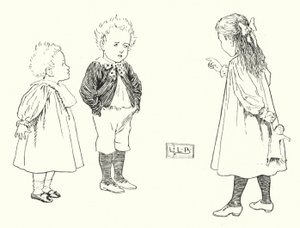 De que são feitos os meninos pequenos, feitos de; de que são feitos os meninos pequenos (gravura) de Leonard Leslie Brooke