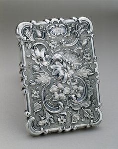 Caso de cartão de chamada, c. 1847-1850 (prata) de Leonard and Wilson