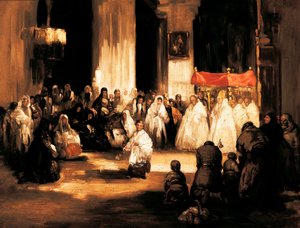 O Deus Todo-Poderoso (el Dios Grande). Pintura de Leonardo Alenza y Nieto (1807-1845). Madrid. Museu romântico.
