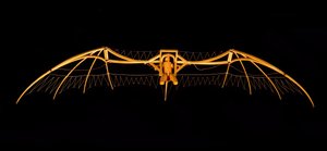 Modelo do Planador Leonardo da Vinci (Leonardo da Vinci) - Museu de Ciência e Técnicas de Leonardo da Vinci, em Milão de Leonardo da (after) Vinci