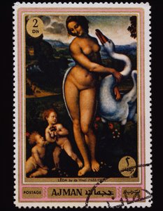 Selo de correio Pinturas famosas (Nudes) série
