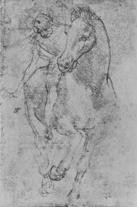 Um cavaleiro, c1480 1945 de Leonardo da Vinci