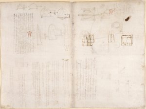 Arundel 263, f.130v, f.133 Página em branco com diagramas, de 